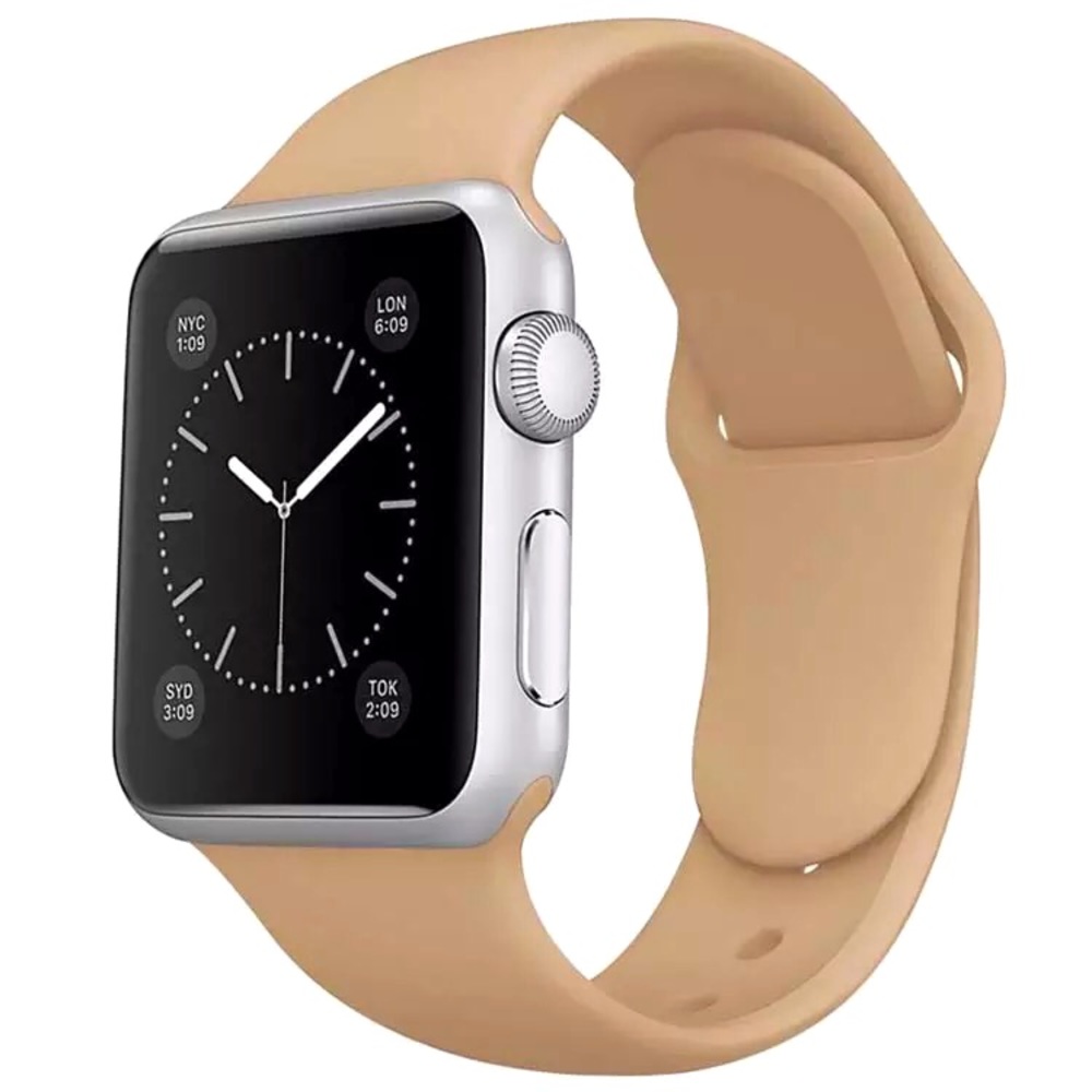 Walnut Silicone For Apple Watch Band Replacement